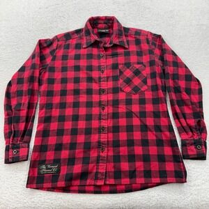 The Vermont Flannel Co. Men's Red Black Buffalo Plaid Flannel Shirt XS USA